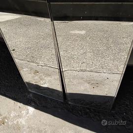 Coppia di specchi moderni 90x35 cm con cornice in 