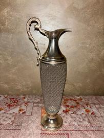 Caraffe argento e cristallo vintage