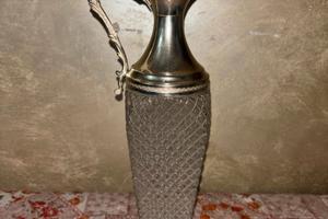 Caraffe argento e cristallo vintage
