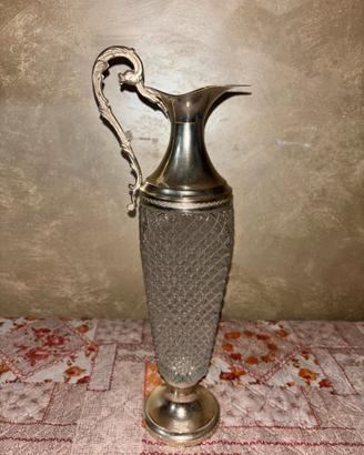 Caraffe argento e cristallo vintage