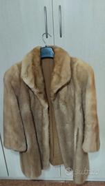 Pelliccia in visone biondo naturale