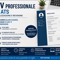 Realizzazione e revisione CV professionale e ATS