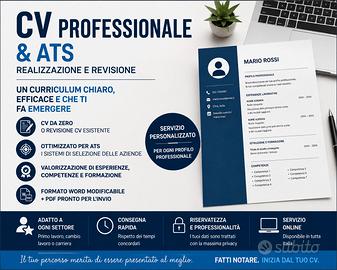 Realizzazione e revisione CV professionale e ATS