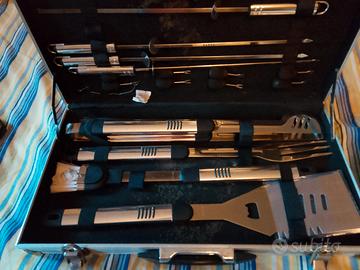 set completo per barbecue 