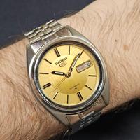 orologio Seiko 5 vintage quadrante oro