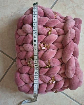 Borsa Chunki Rosa Antico in cotone
