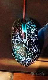 Mouse led Gaming a filo  6d optical mouse
