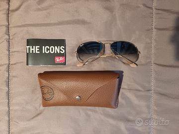 Rayban Aviator modello oro 