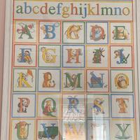 Quadro per bimbi con cornice legno