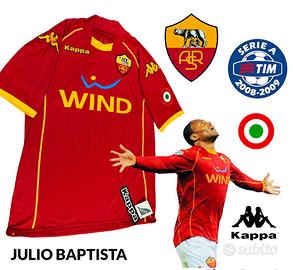 ✅🟡🔴 MAGLIA AS ROMA J. BAPTISTA 2008/2009 DERBY L