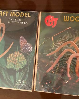 Puzzle 3D in legno Farfalla e Tarantola