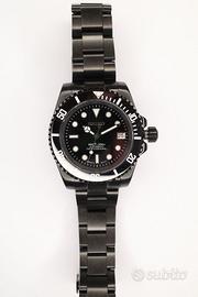 Seiko Mod Submariner All Black