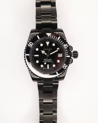 Seiko Mod Submariner All Black