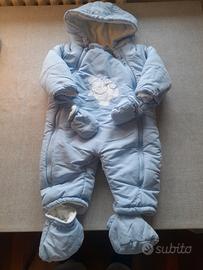 Tutina imbottita piumino neonato