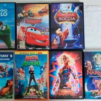7 DVD Film Animazione Disney Pixar Marvel