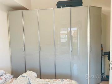 Armadio moderno 6 ante – 272 cm (con anta obliqua)