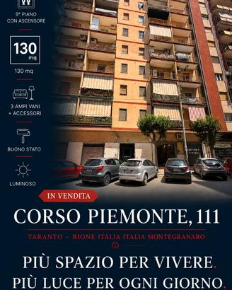 Rione italia corso piemonte 3 ampi vani+acc