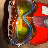 Casco occhiali neve scii