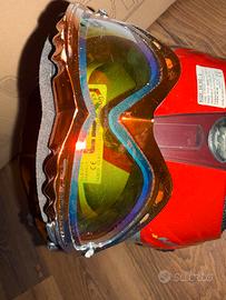 Casco occhiali neve scii