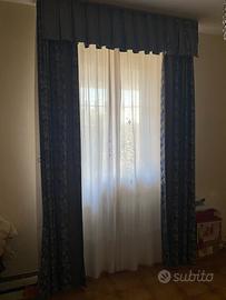 Set di tende con tendoni e copriletto fatti a mano