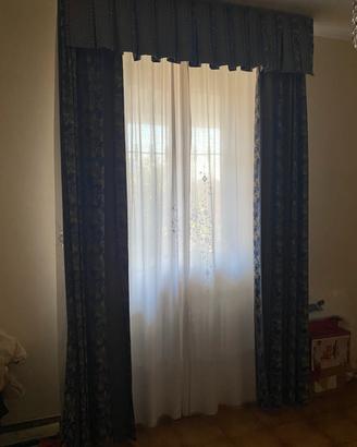 Set di tende con tendoni e copriletto fatti a mano
