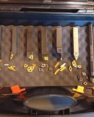 Set Valigetta Utensili da 16 mm Tornio con Ricambi