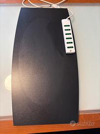 Mensola in legno girevole porta Tv con ciabatta