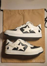 scarpe BAPE sta reverse "black white"