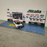 DIORAMA, Officina Garage Alitalia in scala 1/43 -