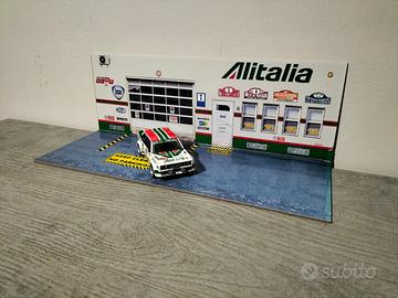 DIORAMA, Officina Garage Alitalia in scala 1/43 -