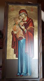 Quadro icona sacra padre pfekis