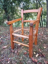 Sedia vintage in legno