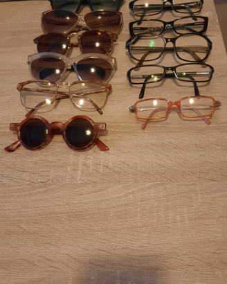 Occhiali da sole vintage e da vista brand famosi