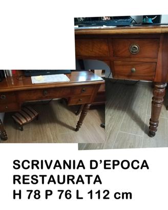 scrivania restaurata