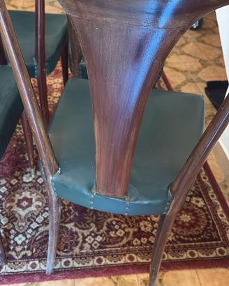 Set di 6 Sedie Vintage Design anni '40/'50 - Stile
