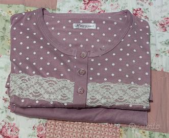 set pigiami donna in cotone 