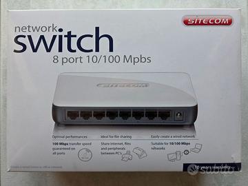 Sitecom network switch 8 port 10/100 Mbps