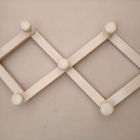 Appendiabiti in legno bianco