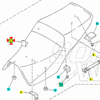 -Copertura sella Yamaha FZS Fazer 600 5DM247311000