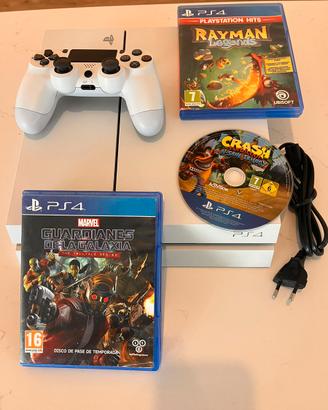 PS4 Glacier White 500GB + 3 giochi