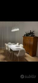 Tavolo allungabile, struttura acciaio piano MDF