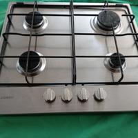 INDESIT THP 642 Piano cottura gas, INOX, 4 fuochi