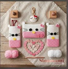 Set Hello Kitty Uncinett Pochette e Portaocchiali 