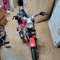 moto motocicletta chopper a batteria per bambini