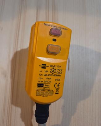 Spina shucko con differenziale 10ma 16a ip55