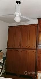 Armadio legno color noce/ciliegio