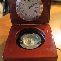 orologio tavolo con bussola ITS argenti