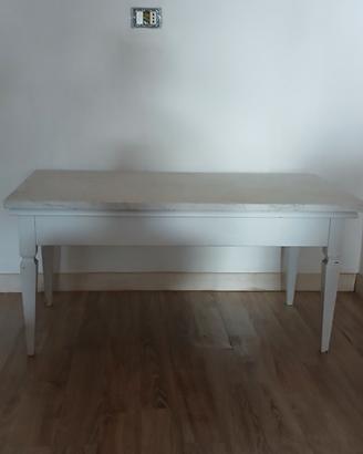 tavolino legno marmo