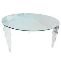 Tavolo rotondo Post Modern Cristallo di Piero Liss