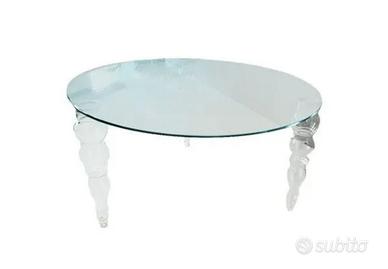 Tavolo rotondo Post Modern Cristallo di Piero Liss